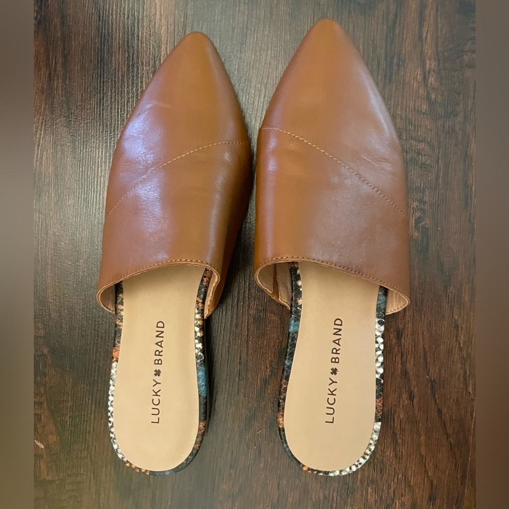 Lucky Brand Bidman Mule | Brown | Size 9